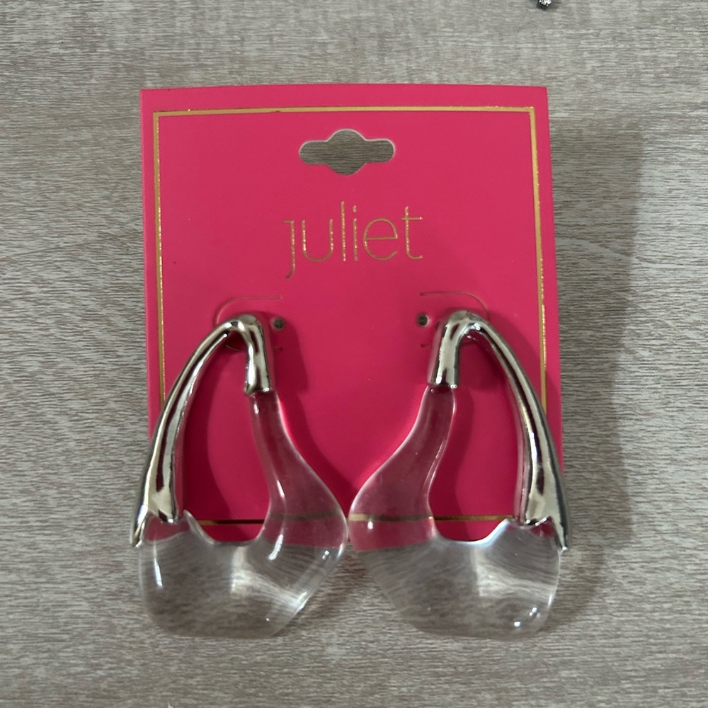 Juliet Iced Glacier Statement Stud Earrings